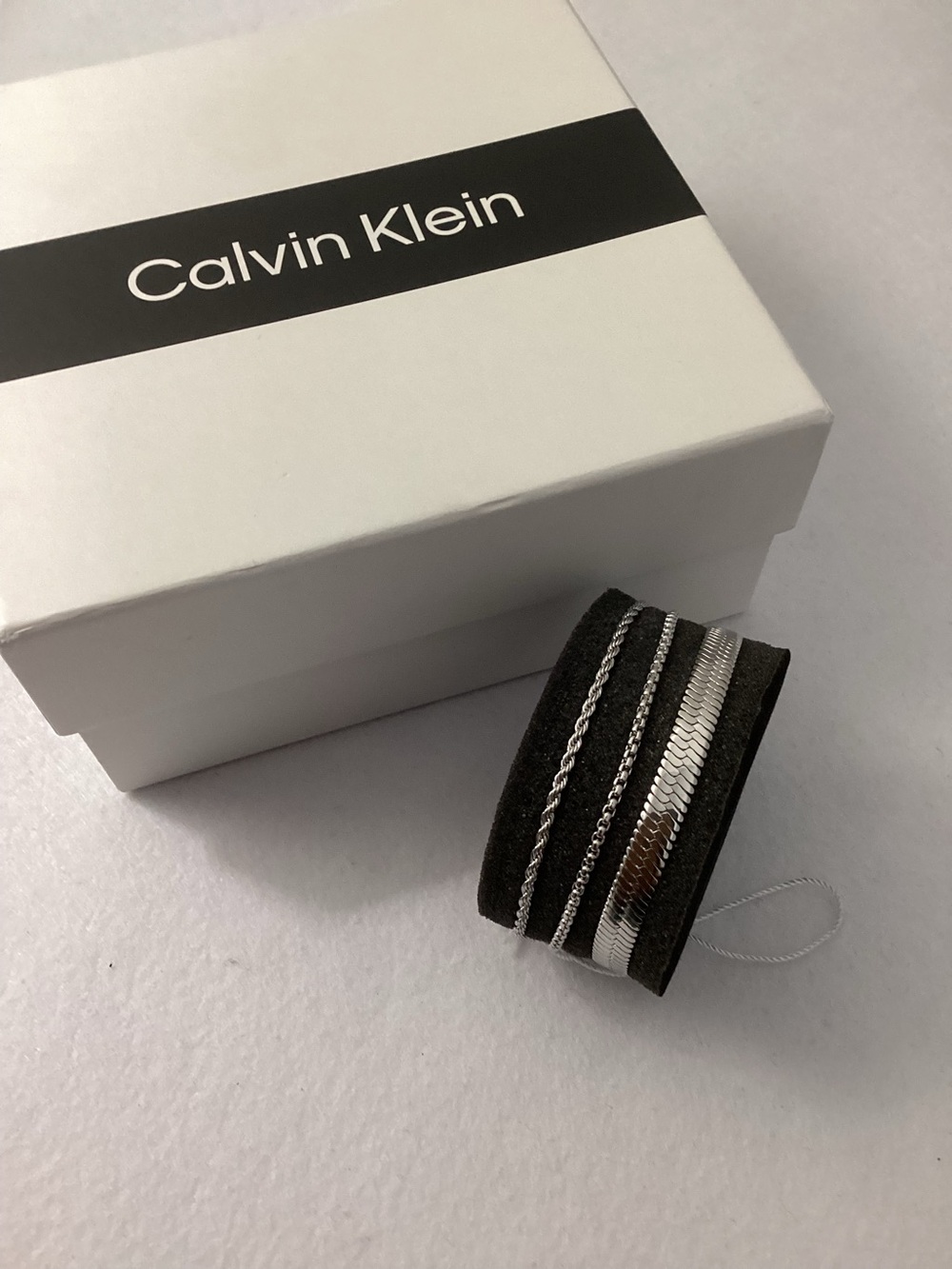 Calvin Klein 3 Pc Layering Bracelet Set With Stainless Steel and Lobster Closure